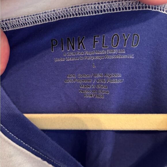 Pink Floyd Blue Graphic Polo T-Shirt - Picture 4 of 4